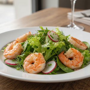 Salade aux crevettes